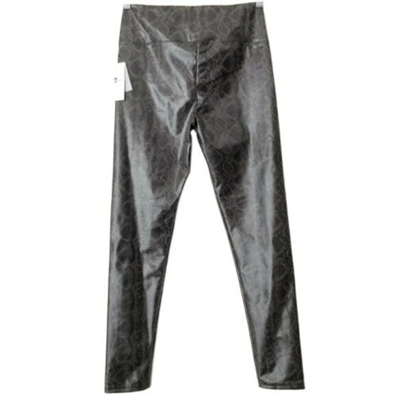 7 For All Mankind Snake Print Coated Pull-on Pants M - Picture 2 of 8